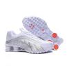 Nike Shox R4 최고 품질 블랙 메탈릭 망 트레이너 패션 스포츠 운동화 Neymar Og coset 붉은 레이서 블루 R4 남성 여성 운동화 40-46