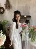 Casual Dresses Summer Women White Embroidery Romantic Dress V Neck Short Sleeve Ladies Midi Sexy Party VestidosCasual