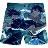 Anime Jujutsu Kaisen 3D stampato nuoto uomo estate costumi da bagno larghi costume da bagno Kpop costumi da bagno pantaloncini da spiaggia 220615