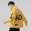 Mäns Jackor 2022 Höst Jacka Men Fashion Streetwear Hooded Koreansk stil Mens Bomber Coat Spring Wear Hip-Hop Male Cloth Trendy