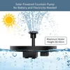 Mini fontaine d'eau solaire piscine étang cascade fontaine décoration de jardin en plein air bain d'oiseaux fontaine à énergie solaire eau flottante 220531