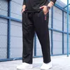 pantaloni della tuta da uomo in cotone primavera estate sport plus size 10XL 12XL 150KG cerniera oversize elasticità 70 MFERLIER 60 220325
