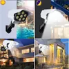 77 LED Solar Lamp Motion Sensor Simulation Smart Home Security System Light