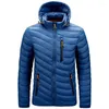 Outdoor Jackets&Hoodies Winter Down Jacket Sports Hiking Camping Fleece Hooded Coats Thermal Breathable Warm Windbreaker Jackets 6XLOutdoor
