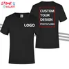 100 coton personnalisé hommes s t-shirts col rond couleur unie vêtements de planche à roulettes décontractés bricolage votre conception rugby golf sweat 220722