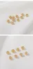 14K Gold-Plated Color Retention metal Beads Hollow out Small Flower Ball Separate/Loose DIY Handmade Bracelet round Beads of Necklace Accessories Material
