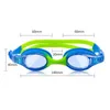 Kleurrijke verstelbare kinderen kinderen waterdichte siliconen anti fog UV-schild zwemmen bril Goggles eyewear brillen G220422