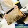 Luxuriant Parvenu Gold Women's Evening Bag New European and American Fashionable Sequin Chain Bags Women's Shoulder Bag