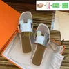 Designer Slides Slipper 2024 Oran Luxury Sandales Sandal Sandale Flip flop Crocodile Skin Skin