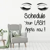 Wall Stickers Sticker Eyelashes Decal Home Decoration Accessories Eyebrows Lashes Women Beauty Salon Customized Decals HY24Wall StickersWall