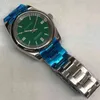 Roll ES 2824 C 3135 N Luxury Watch Date AAAAA MEN MEKANISKA WACK Log Arch White Green Luminous Raffined Steel Full Automatic Machinery 40mm