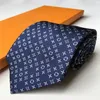 NIEUWE Designer 100 Tie Silk Ntralte Zwart Blue Jacquard Hand geweven voor mannen Wedding Casual en busines Ely Purse Louiselies Vittonlies SL55