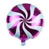 2022 nieuwe ronde windmolens patroon ballonnen 6 stijl snoep kleuren roze / groen / geel / blauw / rood / fushcia decoratieve kinderen verjaardagsfeestje folie ballon groothandel groothandel