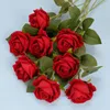 11 pezzi romantici rosa fiore artificiale fai -da -da -te fiore finto di seta bianca per festa decorazione per matrimoni per la casa San Valentino 220609