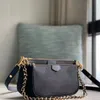 مصمم Crossbody Bag 10A جودة مرآة حقائب الكتف الجلدية الأصلية الأكياس الفاخرة مع مربع L035