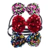 Europe Bébé Fille Cheveux Fermoir Paillettes Bowknot Hairhoop Enfants Bandeau Bandeau Princesse Enfant Danse Performance Cheveux Accessoire 6 Couleurs