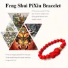 Charm armband pixiu natursten armband män kvinnor kinesiska feng shui pi xiu röda pärlor armband guld rikedom och bra lycklig uni1102767