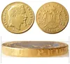 1861-1870AB 17pcs 프랑스 세트 20 프랑스 골드 도금 사본 장식 동전 금속 제조 공장 가격