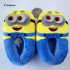 Slifori 3D Donna Slipisti caldi inverno spregevole Minion Stewart Figura scarpe da giocattolo peluche Slipper