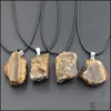 Hangende kettingen hangers sieraden natuurlijke kristal ruwe steen irregele ertsenergie genezing edelsteen amazoniet dhgne