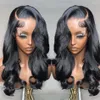 Body Wave Lace Front Wig HD invisibile svizzero 13x4 Capelli umani Capelli brasiliani 4X4 Frontal 150 Densità parrucche per donna DIVA2 parte laterale soffice ondulato