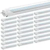 Estoque dos EUA 4ft Tubo LED Linha dural G13 28W Branco frio 1,2 metro SMD2835 192PCS AC85-265V Bulbos fluorescentes LED LED