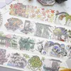 Present Wrap Ancient Style Gusu Collection Silver Shiny Pet Washi Tape For Card Making DIY Scrapbooking Plan Stickergift