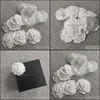 Other Fashion Accessories Diy Part Self-Adhesion Camellia Flower Stick On Bag Or Card For C Boutique Packing Drop Delivery 2021 Jvbhi