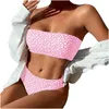 Dames badmode dames mode bikini set split printing tweedelige sexy push-up pad beachwear strand badpakken pakkenvrouwen's