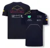 F1 Yarış Takım Tişört Formül 1 Takım T-Shirts hızlı kuru kısa kollu yaz erkekleri kadınlar yuvarlak boyun tee araba hayranları forması özel