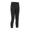 L-146 taille haute Yoga recadrée Leggings femmes pas de couture avant sensation nue Fitness sport Capri pantalon gymnastique course pantalons de survêtement serrés