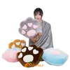 CM Animal Plush Legs ممتلئة بالكامل Cat Dog Bear Proctisted Cushion Props Flannel Blanket Kids Gift J220704