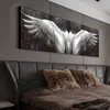 Moderne noir et blanc ailes d'ange toile peinture affiches et impressions Vintage abstrait ailes mur Art photo décor à la maison Cuadros