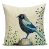 Coussin/Oreiller décoratif Housses de canapé de haute qualité Aquarelle Birdcage Bird Print Housse de coussin Home Office Lit Décoration Taie d'oreillerCushion