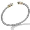 Bracelet de mode de bijoux corde en acier tissé pour femmes incrustée de Haoshi Stainls Steel 18K Bracelet ouvert 5641012