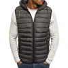 Herenvesten mannen winterjas casual mode ritssluiting met capuchon jas plus maat lichtgewicht vest voor kleding phin22