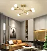 Plafoniere Lampadario moderno creativo Illuminazione a LED Caldo romantico minimalista Camera da letto dorata Personalità Soggiorno Sala da pranzo