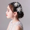 Hair Accessories 2022 Kids Pearl Flower Clips Toddlers Girls Hairpins Korean Barrettes Wedding Children