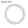 Decoratieve bloemen kransen 10-30 cm kerst rotan ring witte krans slinger hangende rieten wijnstok raam deur decor bruiloft