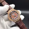 18 colori orologi di alta qualità 5726 uomini meccanici automatici orologio fasi lunari 24 ore in acciaio inossidabile tutte le funzioni funzionano 40,5 mm MRV4