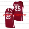 Alabama Crimson Tide 2021-22 College Basketball Jersey Custom JD Davison Nimari Burnett Keon Ellis Herbert Jones Juwan Gary Jaden
