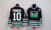 MTHR MEN'S＃10 RON FRANCIS WHALERS VINTAGE RETRO ICE HOCKEY STITCHED JERSEY 11 KEVIN DINEEN 5 ULF SAMUELSSON 16 PAT VERBEEK