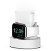 3 i 1 telefonklocka hörlurar Silikonladdningshållare för Apple Watch Iwatch iPhone AirPods 2 3 Dock Station Charger Mount