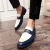 Tasarımcı Marka Erkek Deri Ayakkabı Erkekler için İtalyan Resmi Brogue Rahat İş Ayakkabıları Penny Loafer'lar Zarif Moda Erkek Ayakkabı 220324