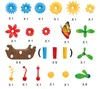 Kits de cartes Metcalfe Kits de jouets de construction de jardin de fleurs en gros - Construisez un ensemble de jeu d'arrangement floral de bouquet pour les tout-petits et les enfants âgés de 3 à 6 ans