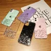 Bling Glitter Capas telefônicas para iPhone 13 12 11 Pro Max XS XR 7 8 Plus Captura de silicone claro à prova de choque