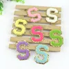 Party Chenille Patch Golden Glitter English Letter Patches Textile Alphabet Letters Embroidery Patches DIY Clothing Coat Accessory