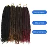 18 "Pasion Twists Hair Long Passion Twist Pre Twisted Curly Ombre Color Crochet Braid Hair Extensions