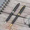 Home Ballpoint Pens Business Pen Gold Silver Metal Signature Pen School Student Teacher Writing Gift Office Gifts ZC1209