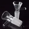 Hookahs glasskålar med handtag 14mm 18mm Manround Bong Bowl Röktillbehör för DAB Rigvattenrörsadapter